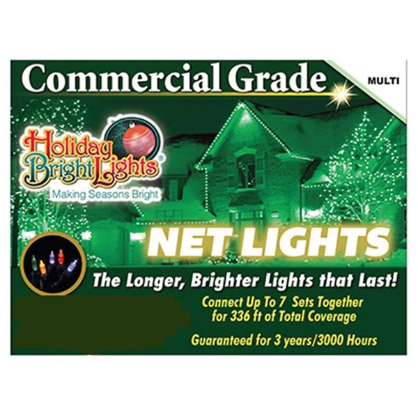 Holiday Bright Lights Holiday Bright Lights 105BX-NET-MU 150 Light Multi Net Light Set 179304